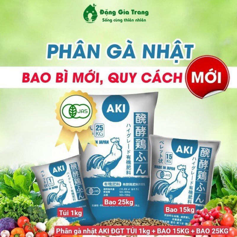 Phân gà Nhật Aki bao 25kg