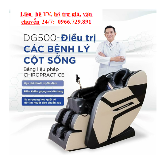 SALE BLACK FRIDAY 50%- Điều khiển bằng giọng nói Tiếng Việt } GHẾ MASSAGE CAO CẤP NHẬT BẢN DG 500
