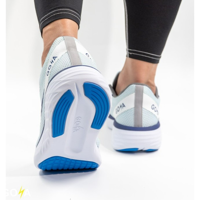 Giày thể thao chạy bộ nam nữ Goya Strides 1 năm 2023 màu xanh ngọc