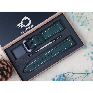 Dây Da Đồng Hồ Da Bò Sáp Vintage, Phong Cách Bụi Bậm Cổ Điển