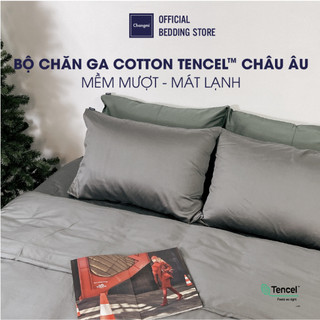  Bộ chăn ga lụa Cotton Tencel (Áo) Changmi Bedding 60S siêu mềm mượt và mát lạnh - 5 Món