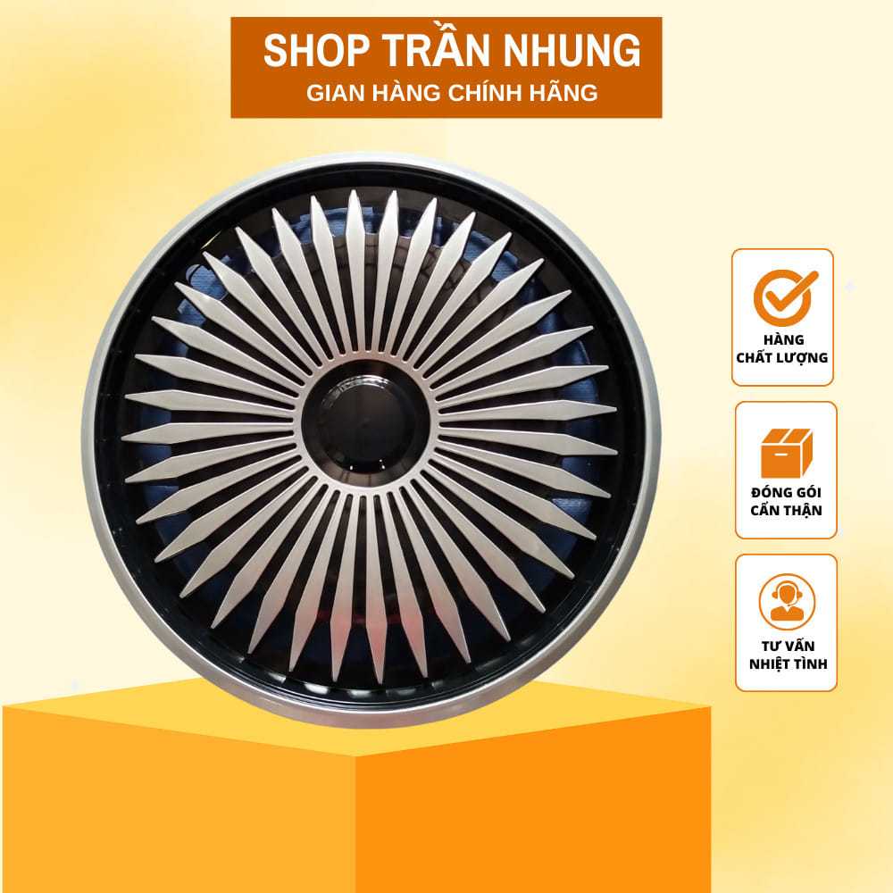 Bộ ốp lazang dành cho xe ô tô mâm sắt kích cỡ vành lốp R15-15inch-mẫu 02
