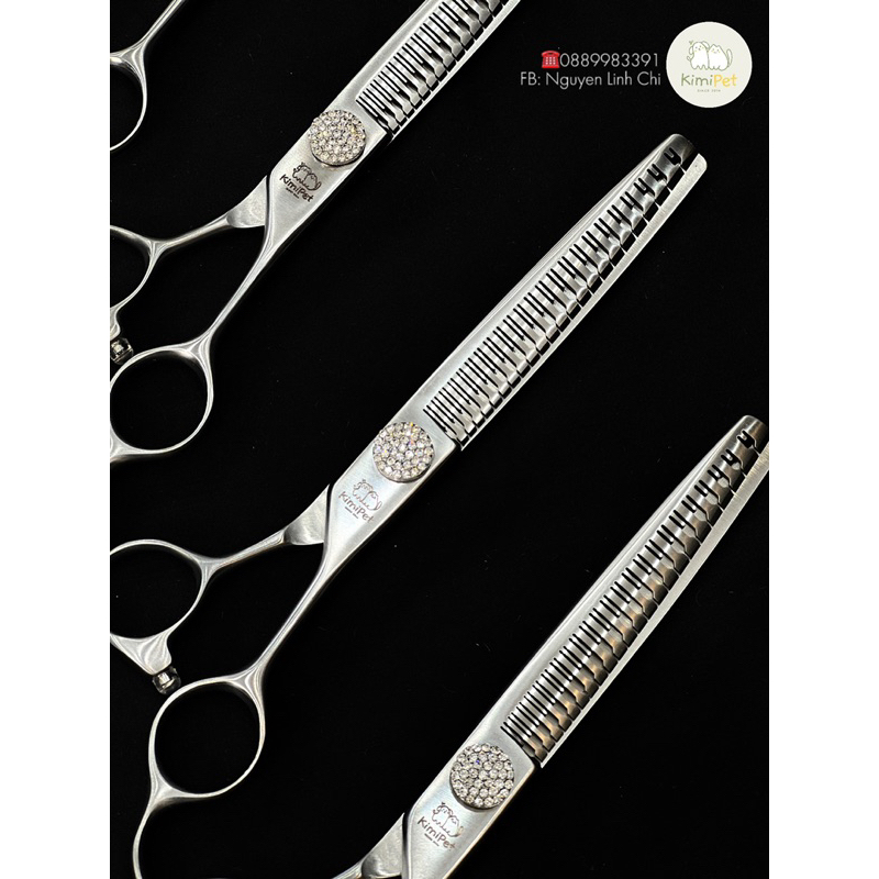 Kéo Kimi tỉa mịn tự nhiên thép VG10 cao cấp chuyên dụng Grooming cho thú cưng - Kimi Pet