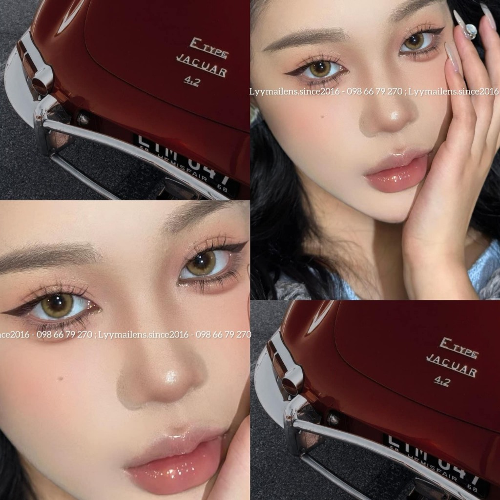 Lens Mắt Nâu Mini Size Áp Tròng Pony/Min Ánh Nâu Vàng Quyến Rũ Xinh Xắn