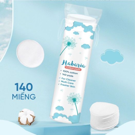 Bông tẩy trang Habaria 100% cotton