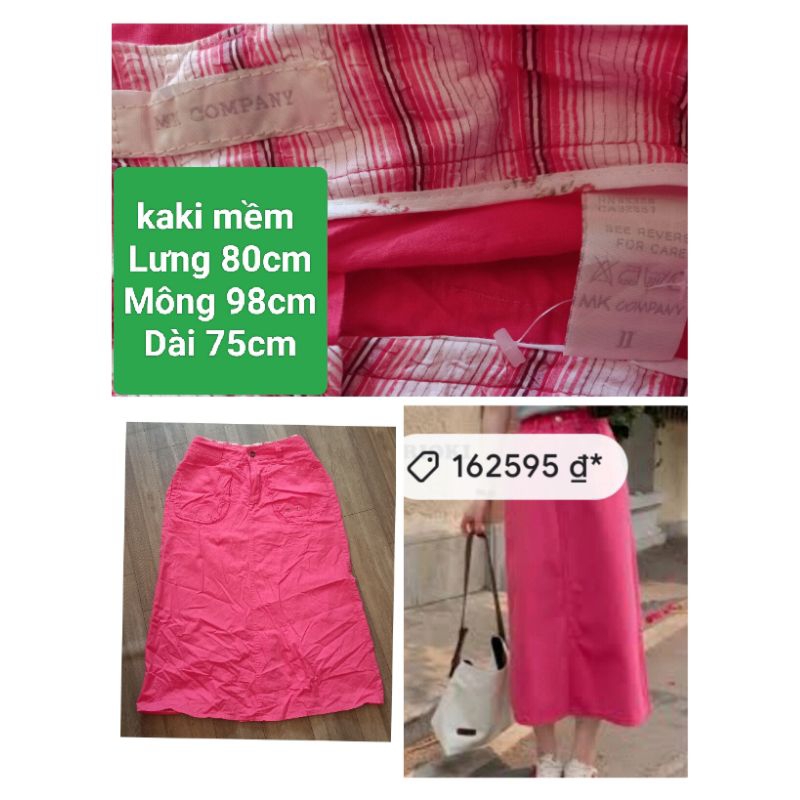 Chân váy jeans,kaki 2hand