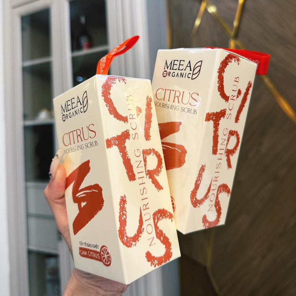 Tẩy Tế Bào Chết Cam Citrus Meea Organic Chính Hãng - Tẩy Da Chết Dành Cho Face