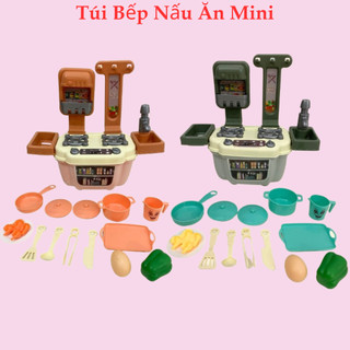Bộ bếp nấu ăn đồ chơi nấu ăn mini cho bé chơi đồ hàng cùng bạn bè
