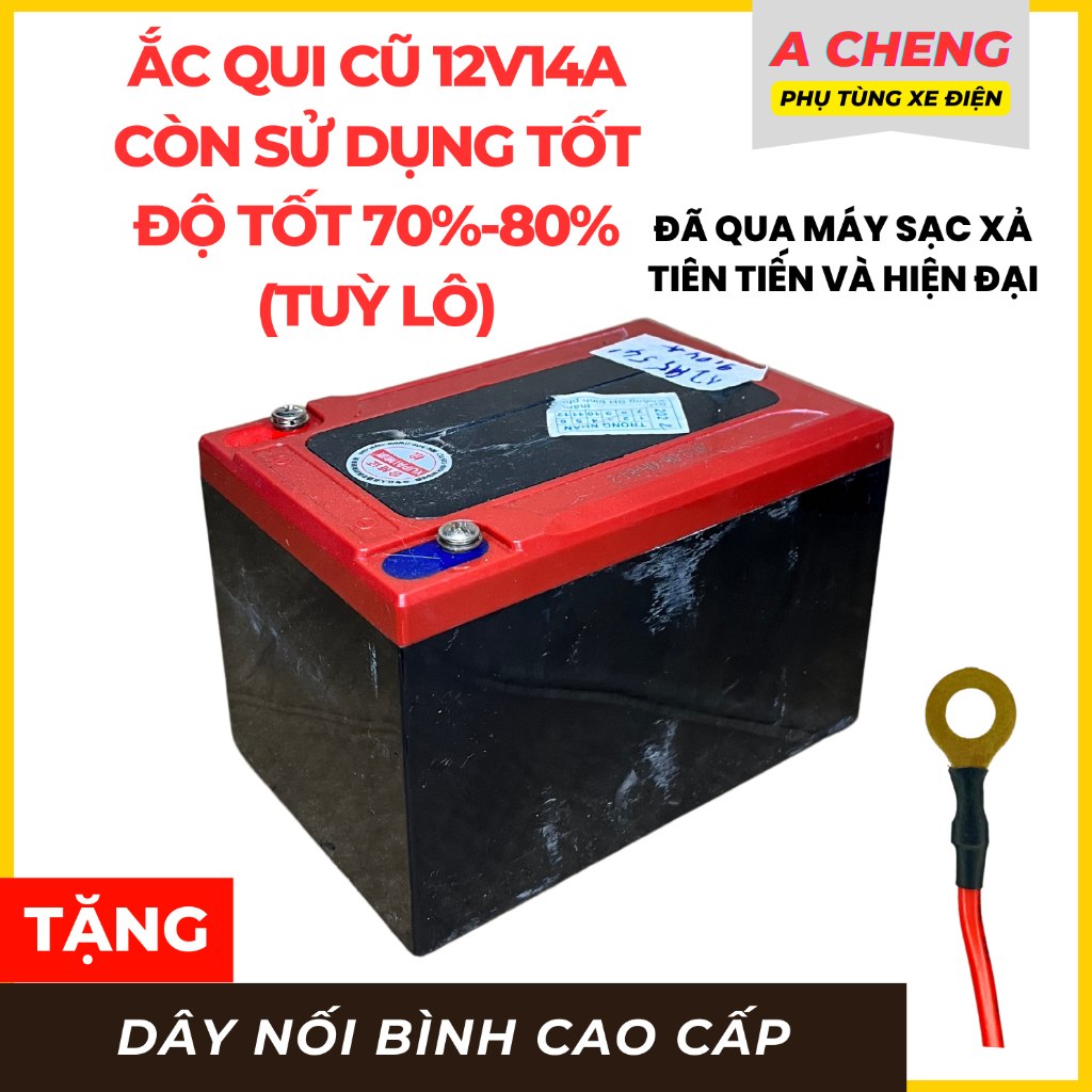 Bình Ác Qui Cũ Đã Bảo Trì Sạc Xả Tốt 70% Đến 80% Ác Qui Hãng Cao Cấp