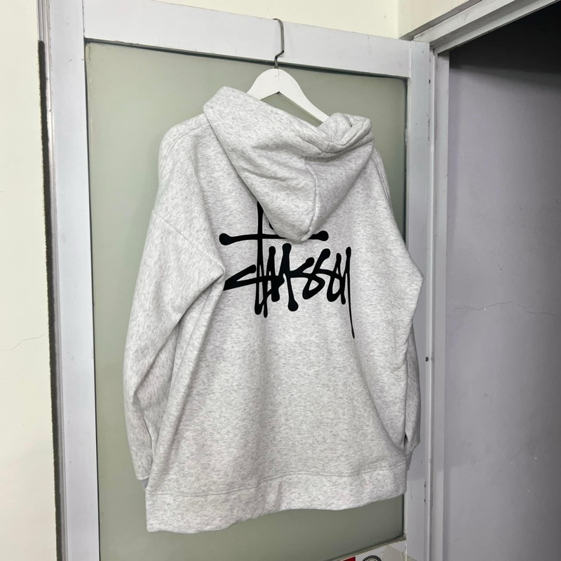 Áo hoodie zip xám khoá kéo stu nỉ bông  dày cao cấp , không đổ lông