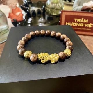 Vòng tay Trầm Hương mix Tỳ Hưu