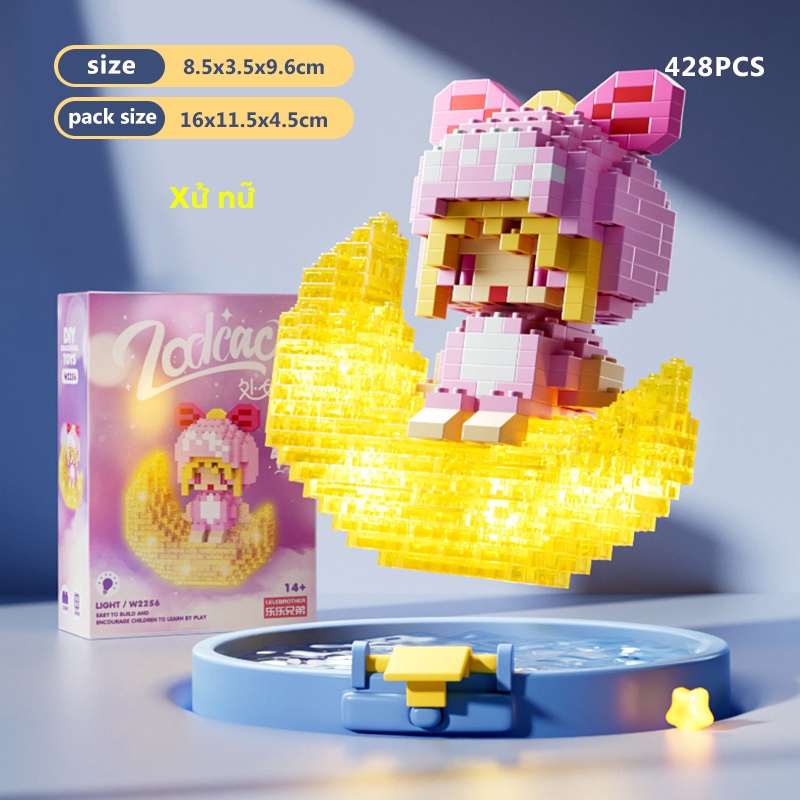 Đồ Chơi mô hình lắp ráp Lego 12 cung hoàng đạo có đèn led Lego 12 chòm sao quà tặng đáng yêu L12 MONASO