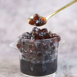 Thạch 3q trắng, trân châu caramen gói 1kg - trân châu ngọc trai loại 1kg tiện dụng