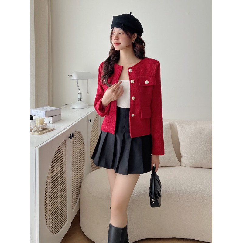 Áo vest nữ sang, xinh, sịn _ Áo vét dạ nữ công sở