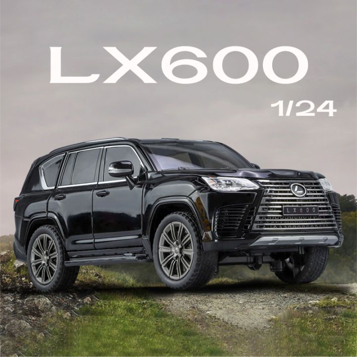 Mô hình tĩnh đồ chơi siêu xe ô tô Lexus Lx600 tỷ lệ 1:24 bằng hợp kim cao cấp có đèn led, còi giá thành rẻ nhất Việt Nam
