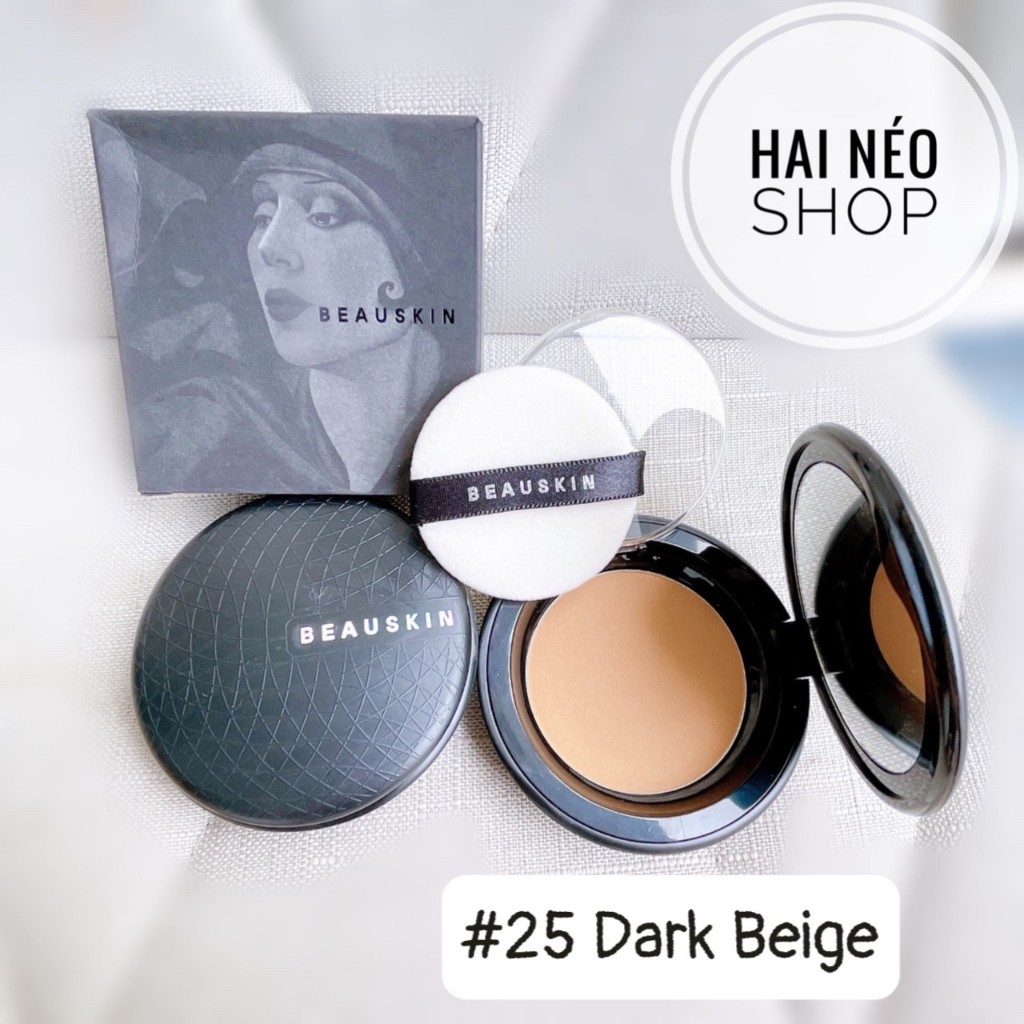 Phấn phủ nén siêu mịn, kiềm dầu, che khuyết điểm BEAUSKIN Collagen Two-Way Cake 12g