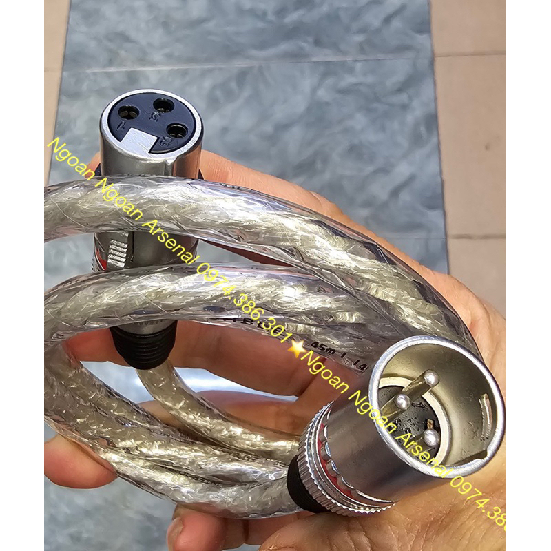Dây canon XLR đực cái dây mạ bạc hãng YARBO cao cấp. Báo giá 1 dây
