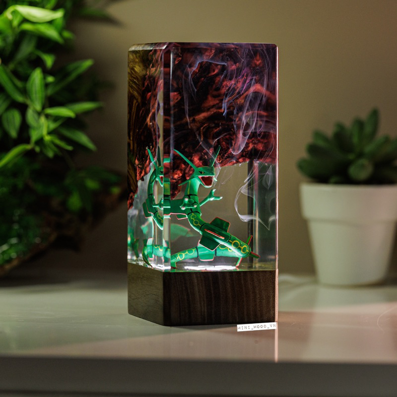 Tổng hợp Đèn gỗ resin epoxy Pokemon .Lamp resin epoxy Pokemon