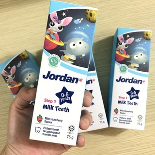 Kem đánh răng Jordan cho bé 75g