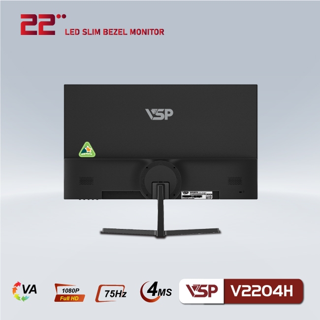 Màn Hình Phẳng LED VSP 22inch Tràn Viền V2204H