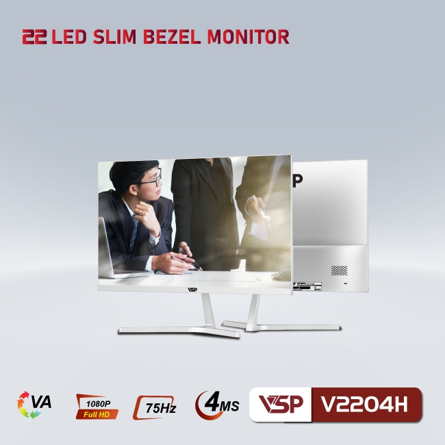 Màn Hình Phẳng LED VSP 22inch Tràn Viền V2204H