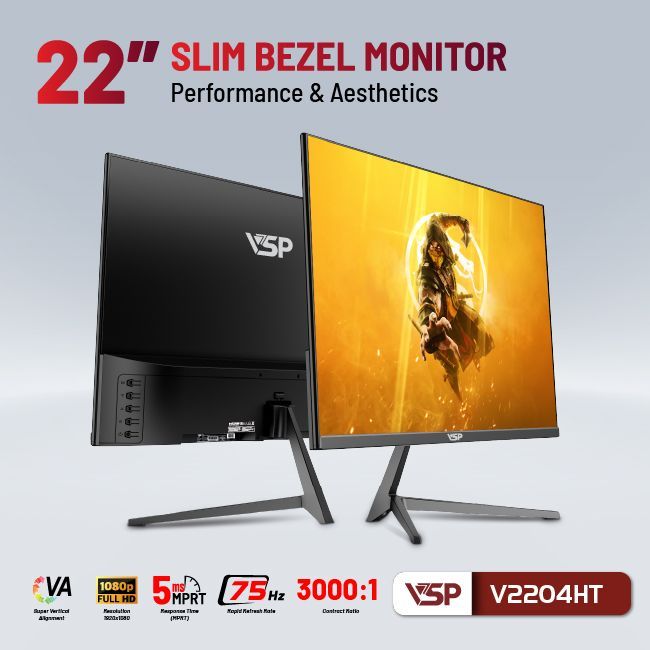 Màn Hình Phẳng LED VSP V2204HT - FULL HD