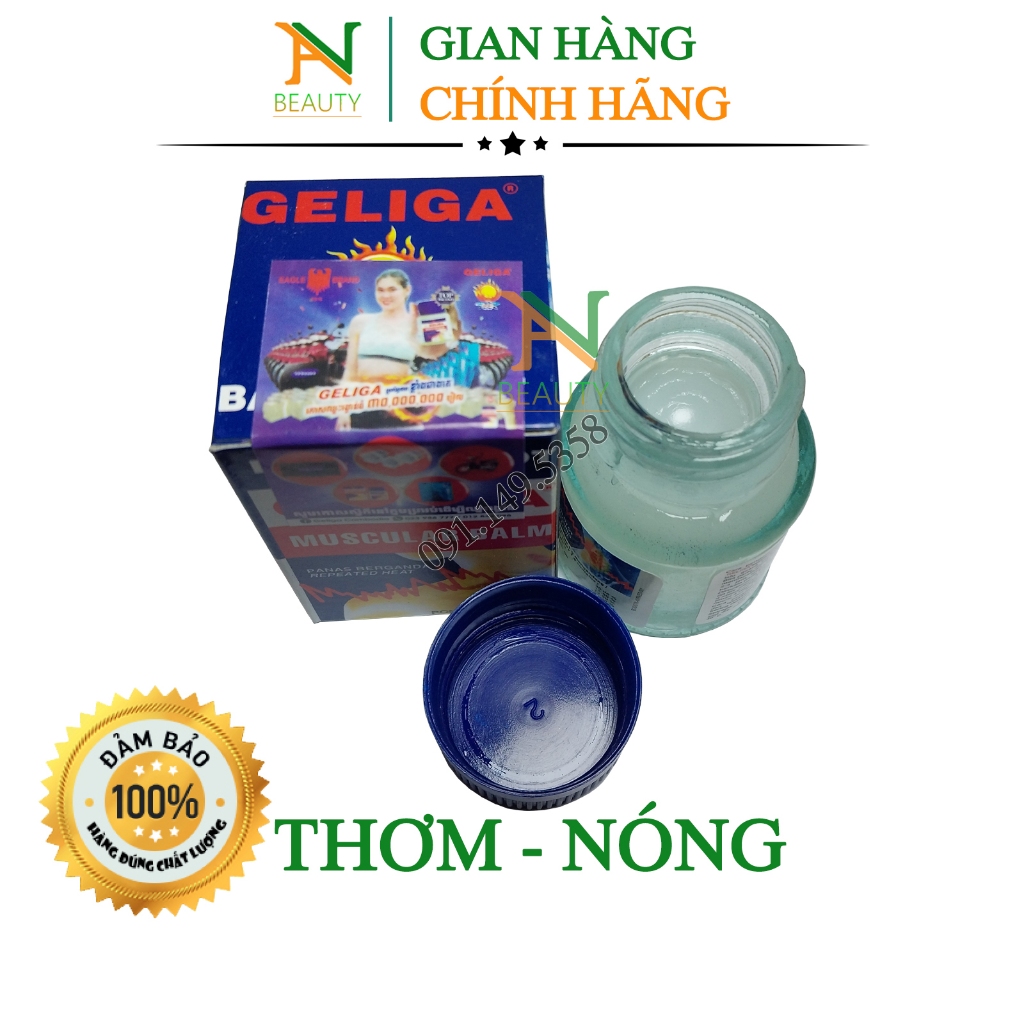 Dầu Cù Là Lửa Geliga Muscular Balm 40gr Hàng Chuẩn 100% Thơm Nóng