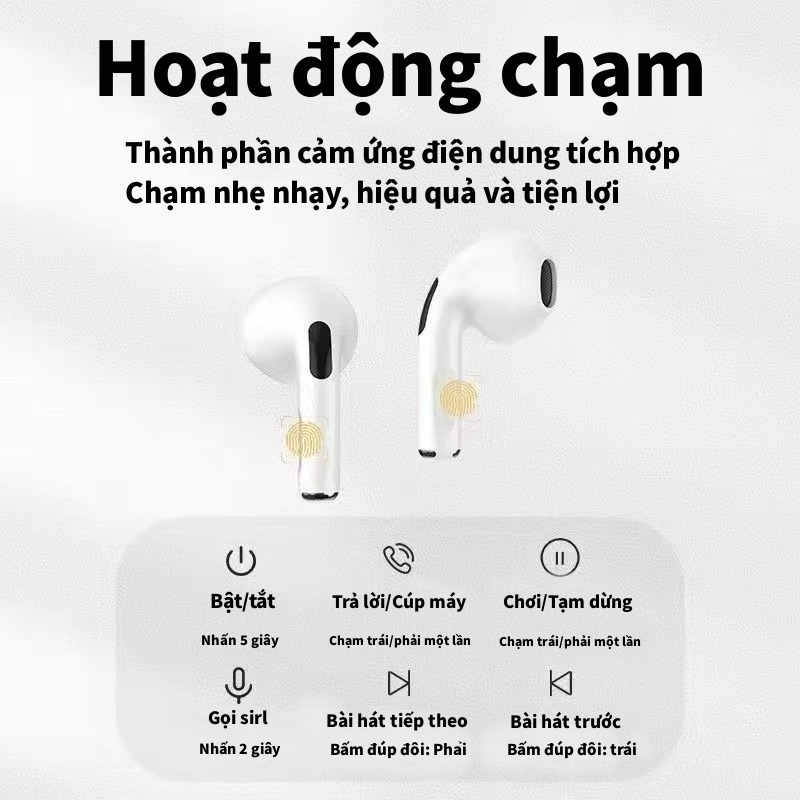 Tai nghe Bluetooth không dây Nâng cấp Bluetooth 5.1Pro 6 - Tai nghe tích hợp Pro 6 TWS International 2023 Chính hãng Vup