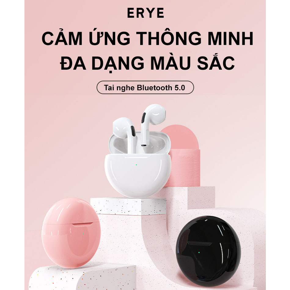 Tai nghe Bluetooth không dây Nâng cấp Bluetooth 5.1Pro 6 - Tai nghe tích hợp Pro 6 TWS International 2023 Chính hãng Vup