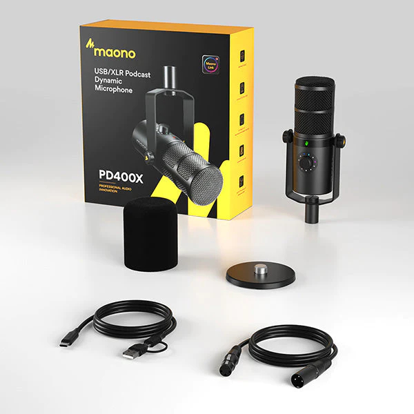 MAONO PD400X XLR & USB Microphone - Mic Thu Âm Chuyên Nghiệp - Hàng Chính Hãng / Bảo Hành 12 Tháng