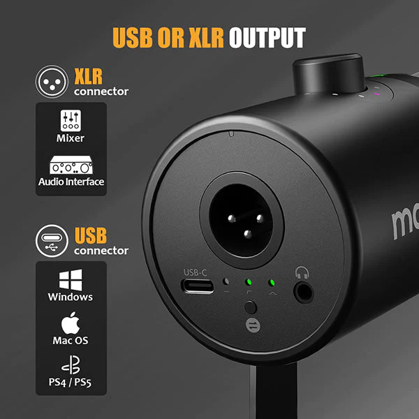 MAONO PD400X XLR & USB Microphone - Mic Thu Âm Chuyên Nghiệp - Hàng Chính Hãng / Bảo Hành 12 Tháng