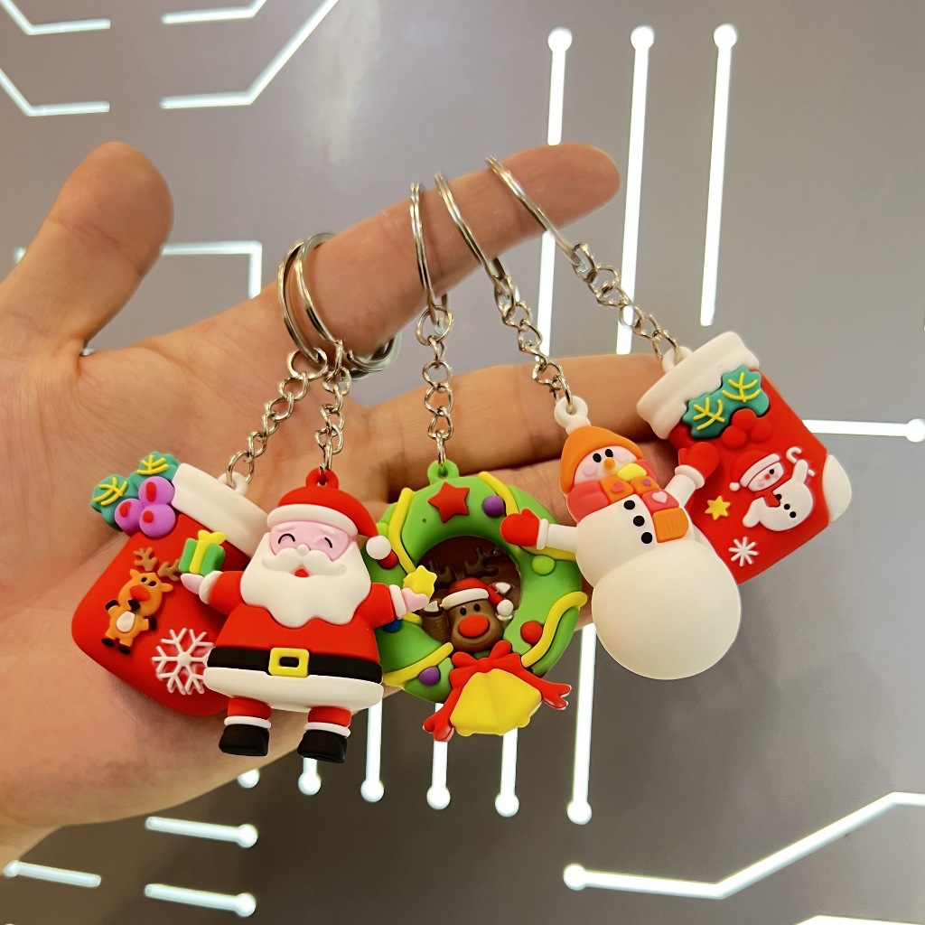 Móc khóa treo balo Noel Giáng sinh ẤM ÁP Mẫu mới 2023