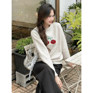 [RÁCH STORE] Áo Len - 011 - Thêu Trái Cherry
