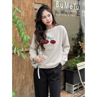 [RÁCH STORE] Áo Len - 011 - Thêu Trái Cherry