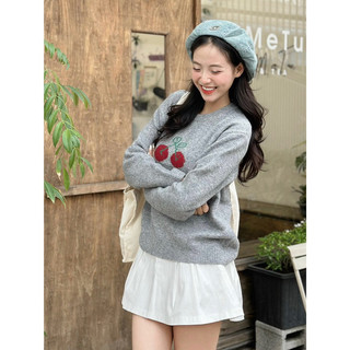 [RÁCH STORE] Áo Len - 011 - Thêu Trái Cherry
