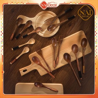 [Tổng hợp] Muỗng gỗ cao cấp, túi vải phong cách Nhật Bản - Phụ kiện trang trí Nai Decor