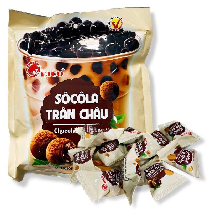 Bịch 300g kẹo socola trà sữa trân châu Kico