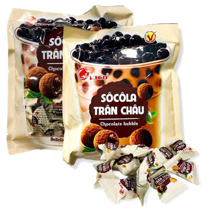 Bịch 300g kẹo socola trà sữa trân châu Kico