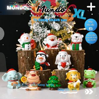   MUNDO  Tô Tượng Thạch Cao Noel Người Tuyết Cánh Cụt Size M – Tượng Tô Màu Giáng Sinh DIY 