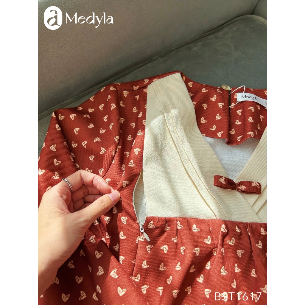 MEDYLA - Bộ đồ bầu mặc nhà thu đông dáng dài nhung tex có khóa cho bầu mặc thoải mái trong và sau sinh - BST1617