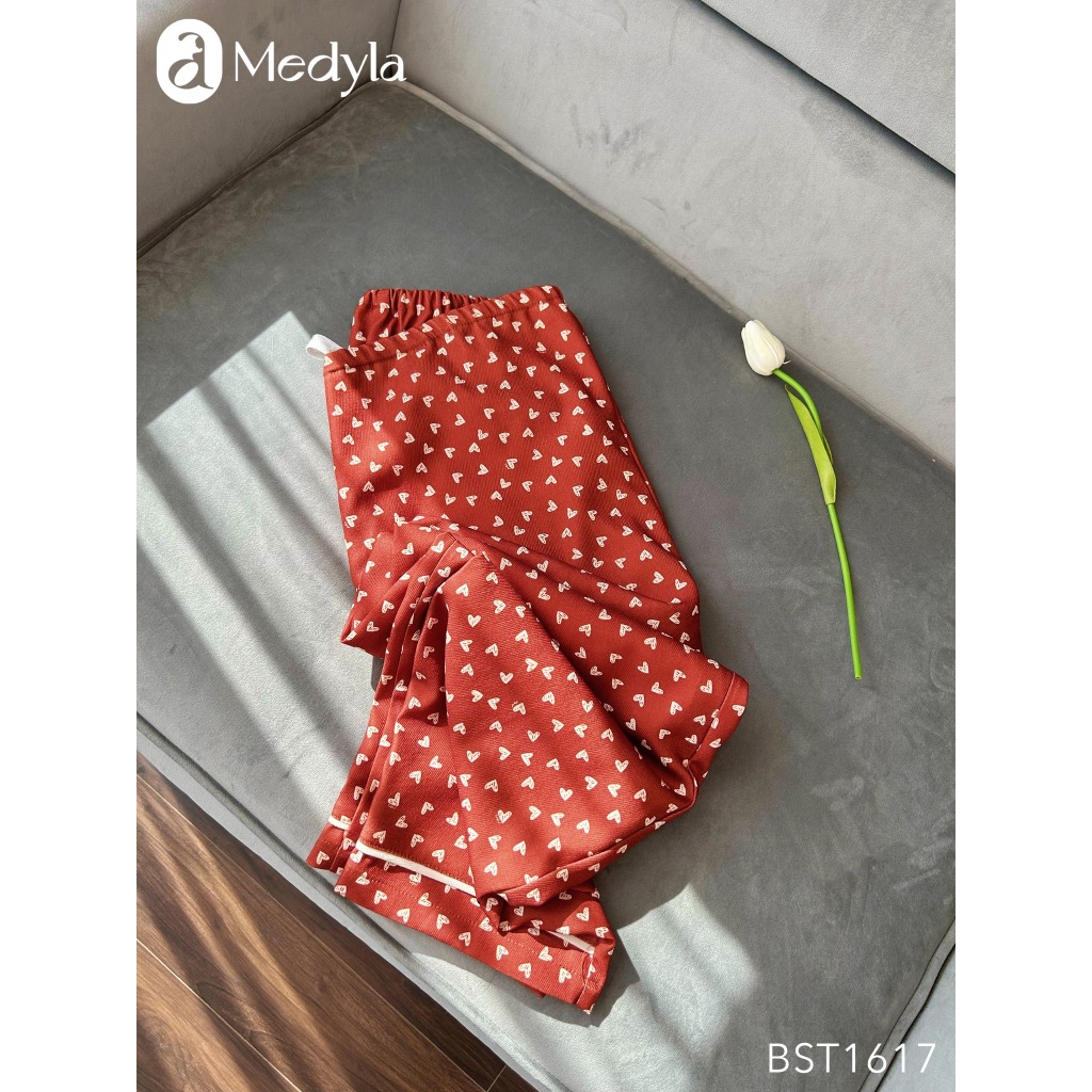 MEDYLA - Bộ đồ bầu mặc nhà thu đông dáng dài nhung tex có khóa cho bầu mặc thoải mái trong và sau sinh - BST1617