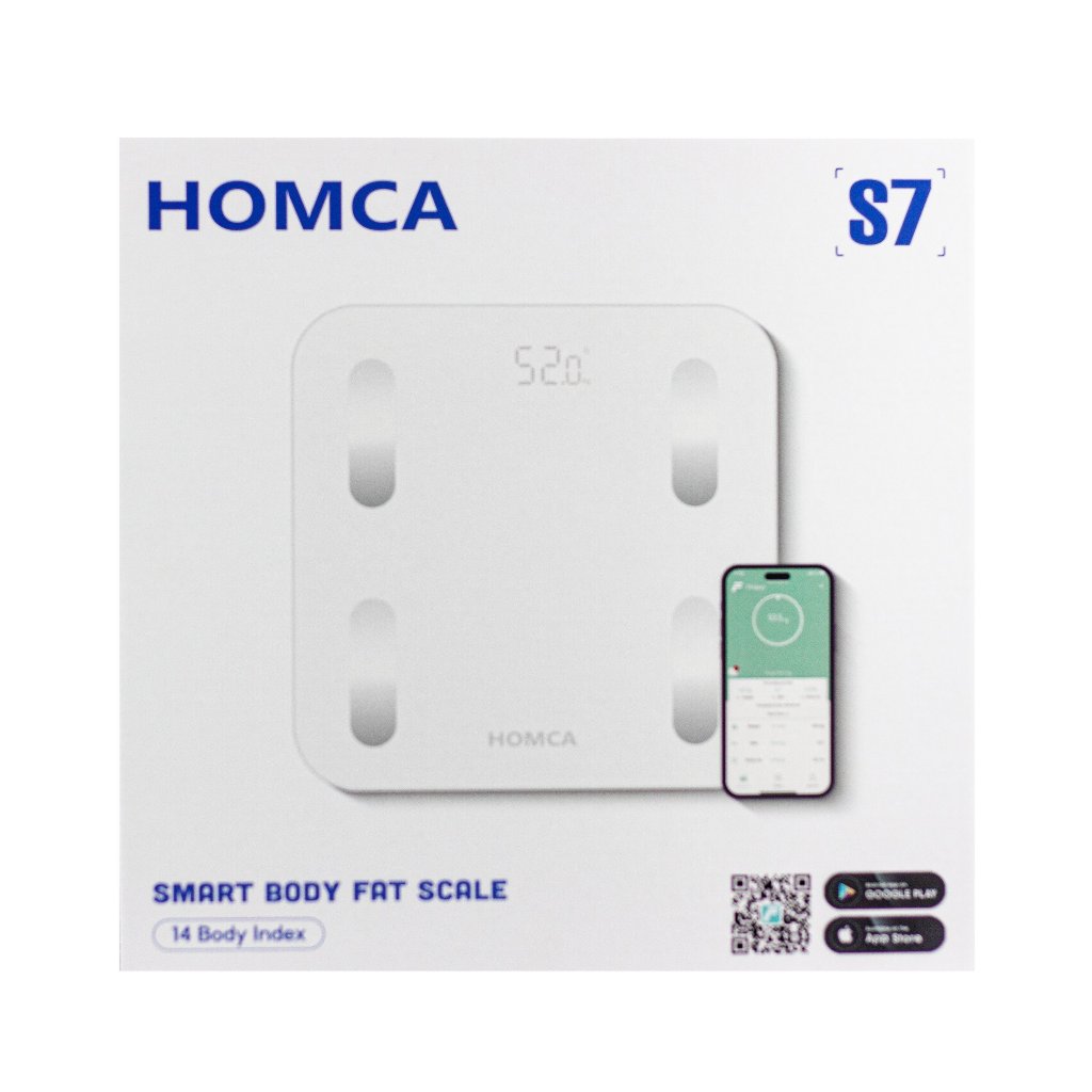 Cân điện tử thông minh HOMCA S7 kết nối bluetooth đo 15 chỉ số
