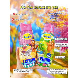 Bộ dầu gội xả 2in1 + sữa tắm trẻ emvương miện