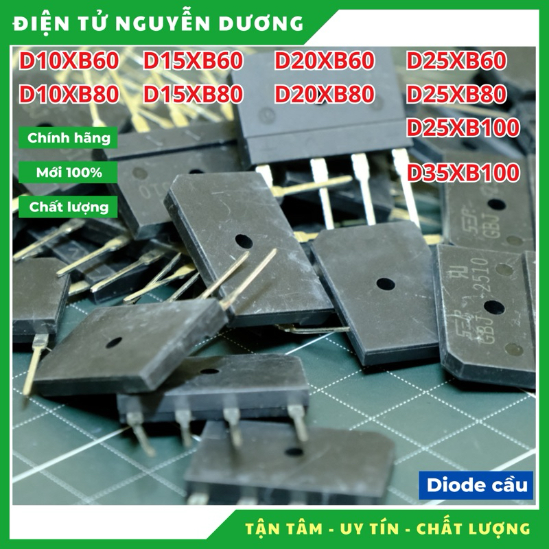 Cầu chỉnh lưu đầy đủ các loại, hàng mới chính hãng 100%, D10XB60 D10XB80 D15XB60 D15XB80 D20XB60 D20