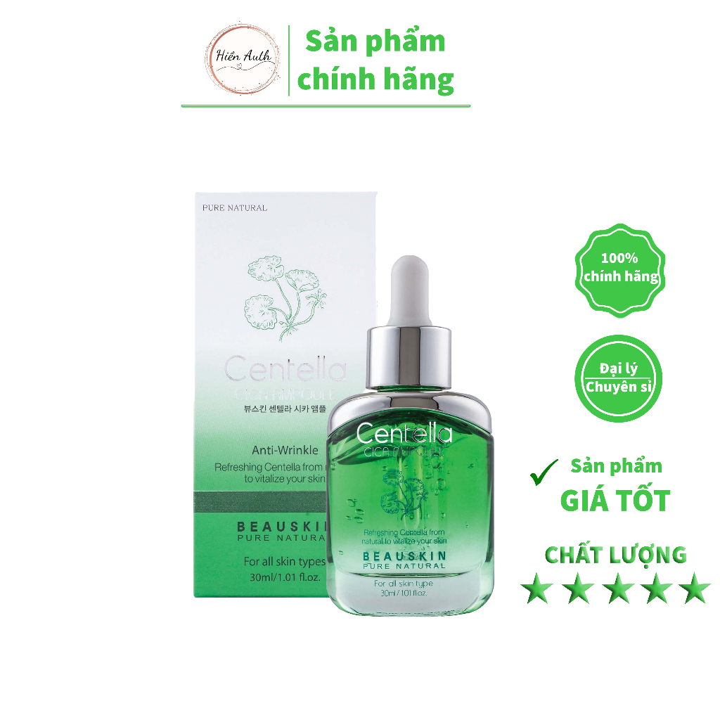 Serum Tinh Chất Rau Má Làm Trắng Phục Hồi Da Chống Lão Hóa Beauskin Centella Cica 30ml Hienauth