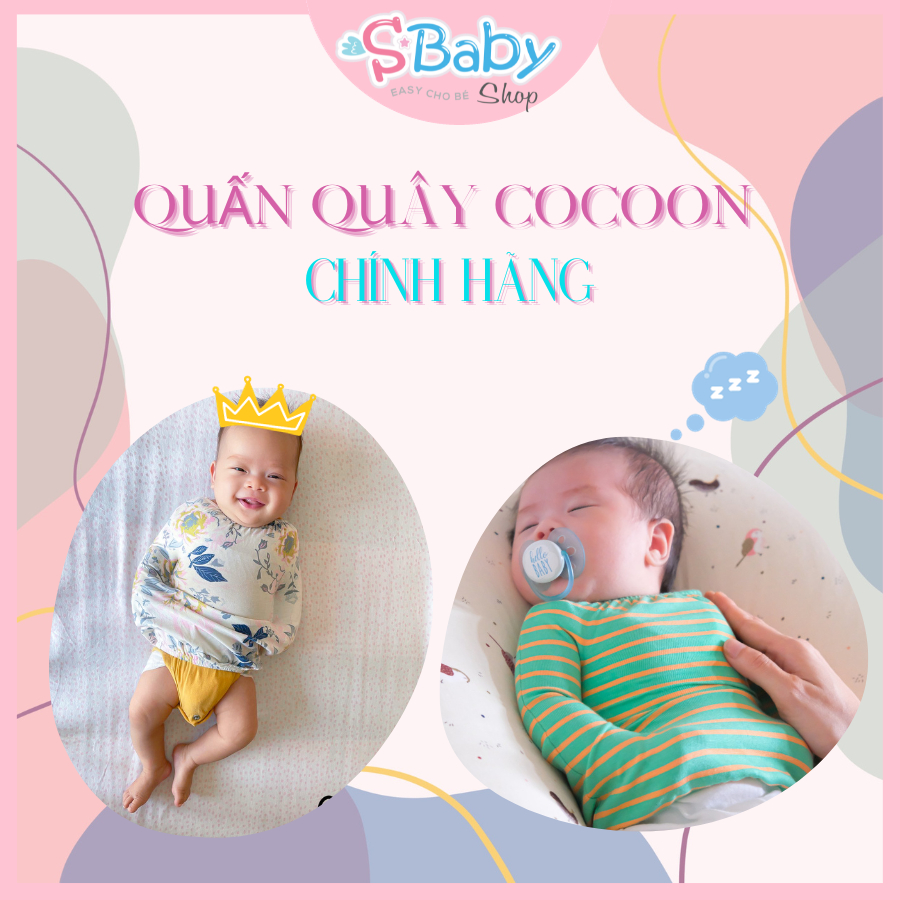 Quấn Quây COCOON Chính Hãng Giúp Bé Khỏi Giật Mình 0-4 Tháng