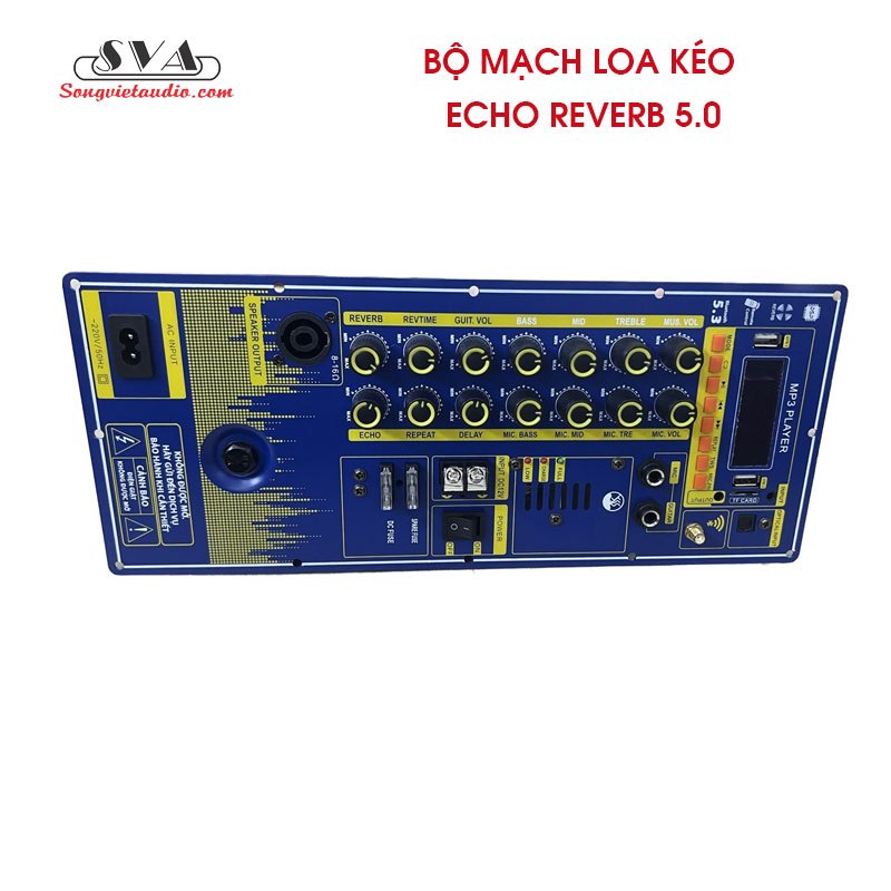 BỘ MẠCH LOA KÉO ECHO REVERB 5.0 DSP V20X 200W - 14,5X35CM - MẪU ĐỨNG
