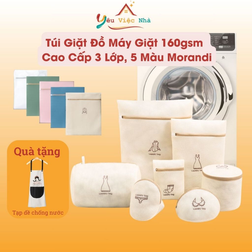 Túi Giặt Đồ Máy Giặt 3 Lớp Cao Cấp Có Khóa Kéo, Túi Lưới Giặt Đựng Quần Áo, Đồ Lót Bảo Quản Quần Áo