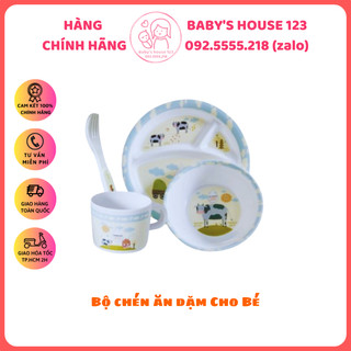 Set bát ăn dặm cao cấp kèm cốc và thìa blackmores an toàn tuyệt đối cho bé