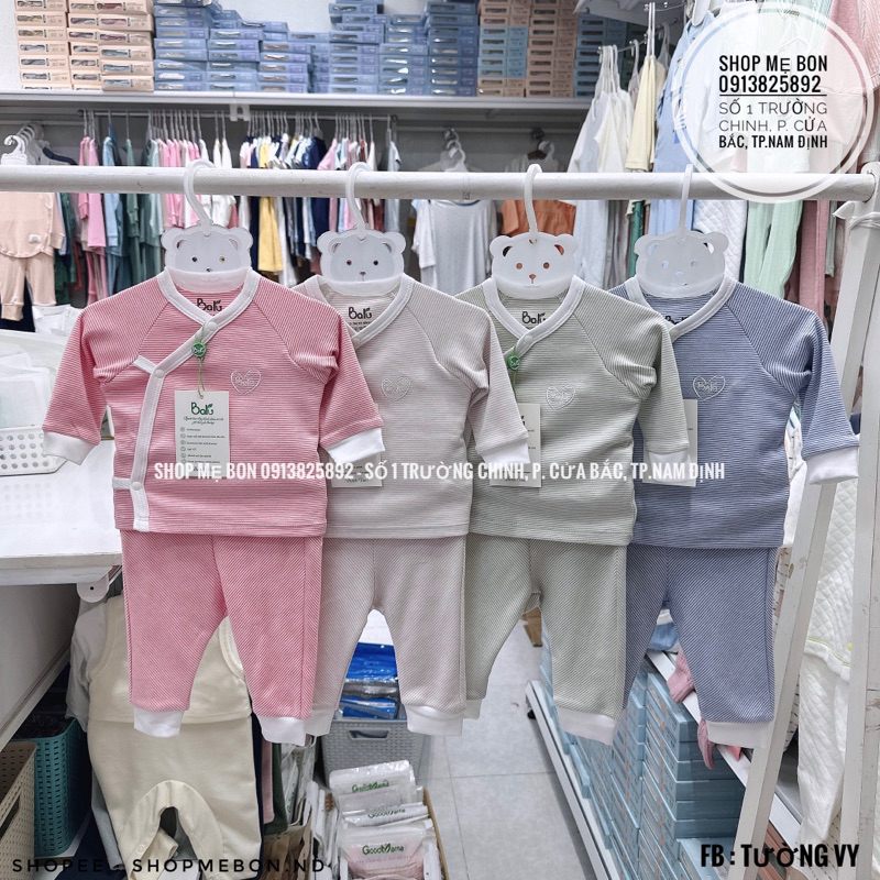 Bộ Baru sơ sinh nỉ liền bao tay chân và bo tay chân